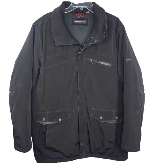 Andrew Marc Jacket Coat Black XL PCM Schoeller Temperature Comfort Parka - Picture 1 of 15